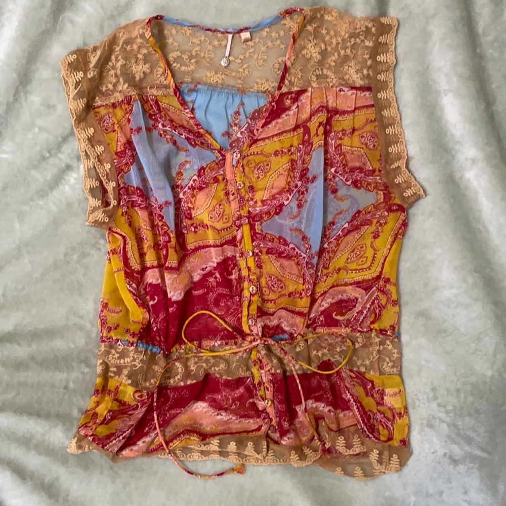 Just Pearls Blouse, Size M